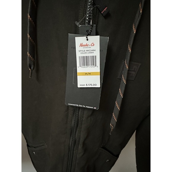 Hawke & Co Hooded Winter Coat Olive Green Sherpa Lined Mens M Gorpcore Utility - Picture 3 of 12